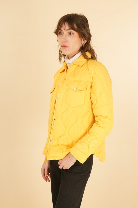 Doudounes Femme Jaune Attrait Paris AT8372 Efashion Paris