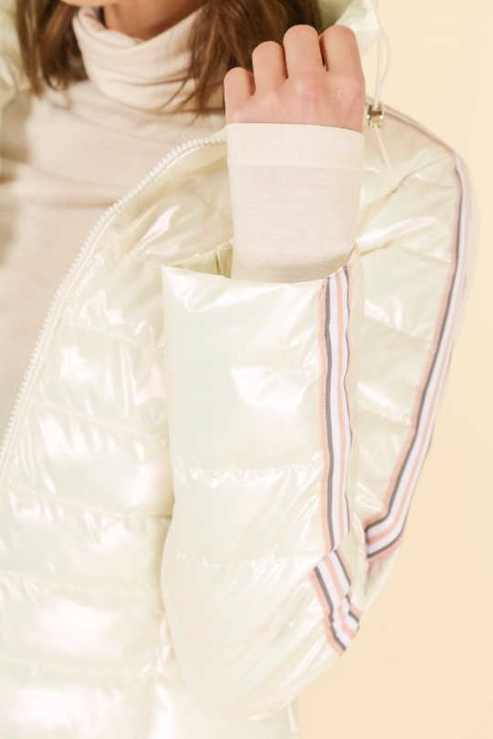 Doudounes Femme Argent Attrait Paris AT8368B Efashion Paris