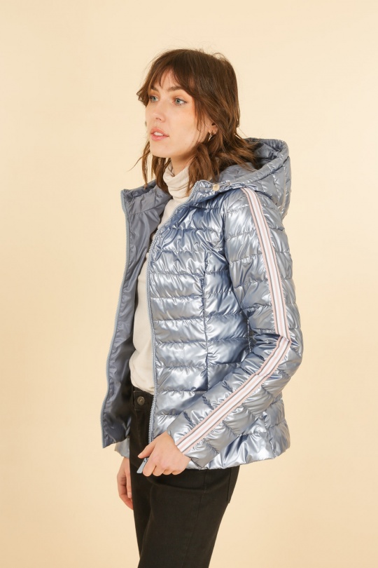 Doudounes Femme Argent Attrait Paris AT8368B Efashion Paris