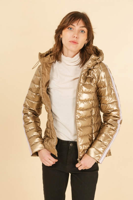Doudounes Femme Argent Attrait Paris AT8368B Efashion Paris