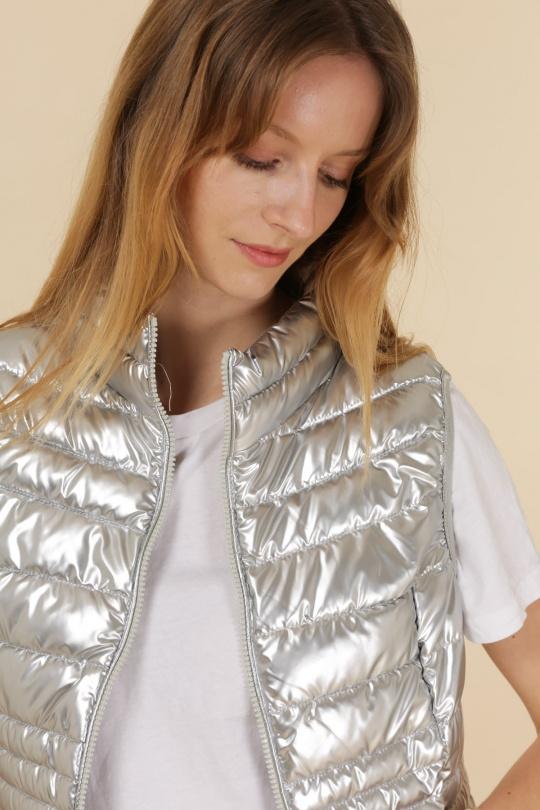 Doudounes Femme Argent Attrait Paris AT342B Efashion Paris