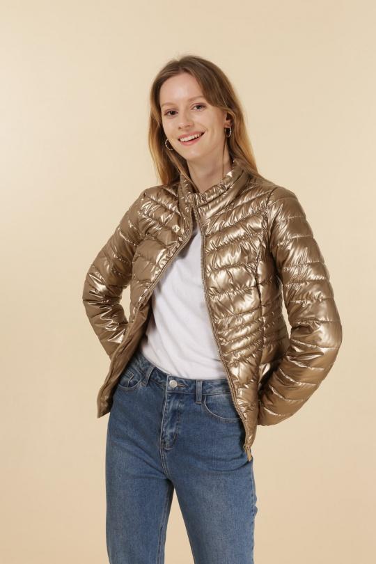 Doudounes Femme Chocolat Attrait Paris AT8089B Efashion Paris