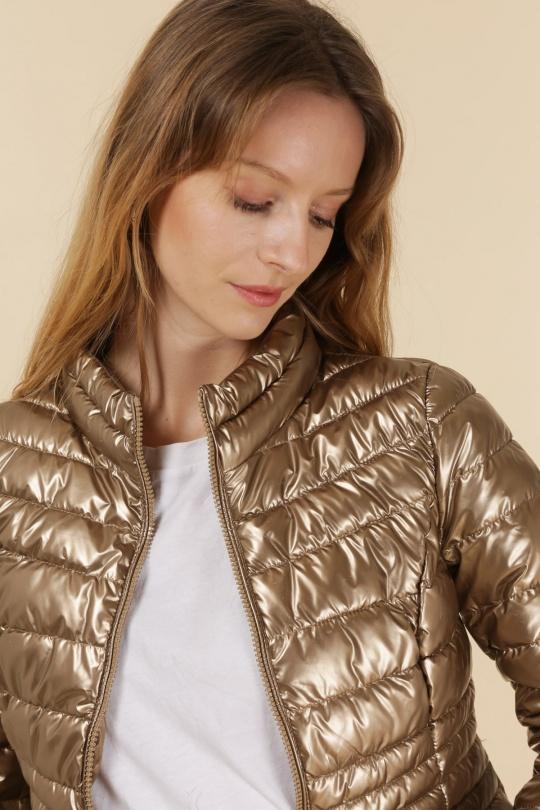 Doudounes Femme Chocolat Attrait Paris AT8089B Efashion Paris