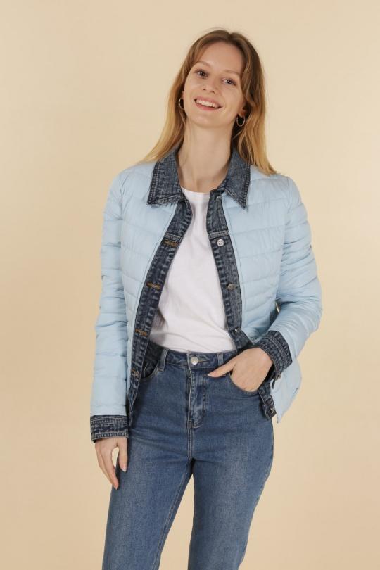 Doudounes Femme Jaune clair Attrait Paris AT8288 Efashion Paris