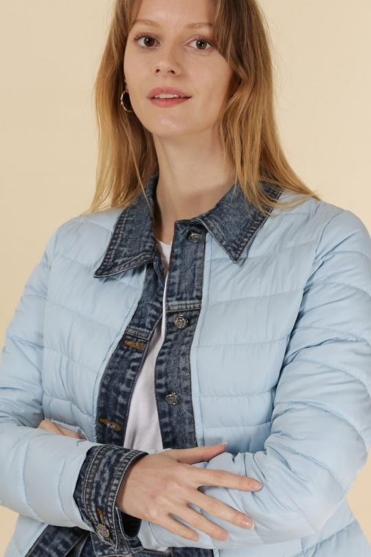 Doudounes Femme Jaune clair Attrait Paris AT8288 Efashion Paris