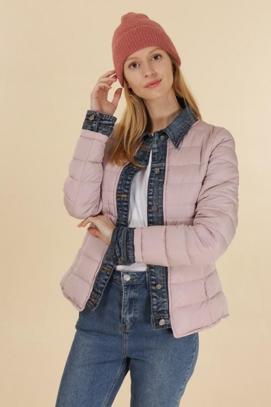 Doudounes Femme Jaune clair Attrait Paris AT8288 Efashion Paris