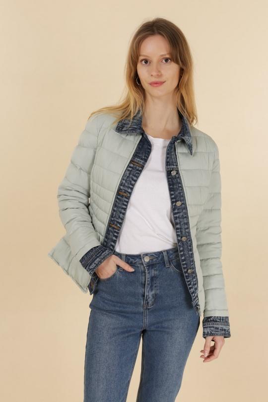 Doudounes Femme Jaune clair Attrait Paris AT8288 Efashion Paris