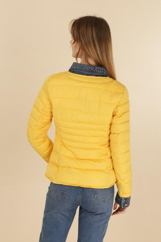 Doudounes Femme Jaune clair Attrait Paris AT8288 Efashion Paris