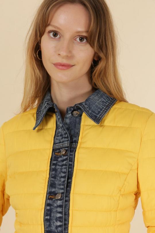 Doudounes Femme Jaune clair Attrait Paris AT8288 Efashion Paris