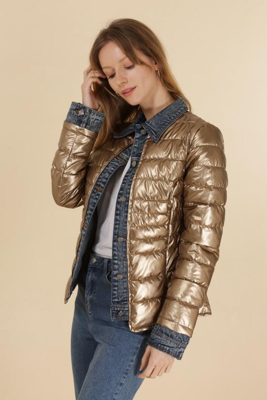 Doudounes Femme Noir Attrait Paris AT8288B Efashion Paris