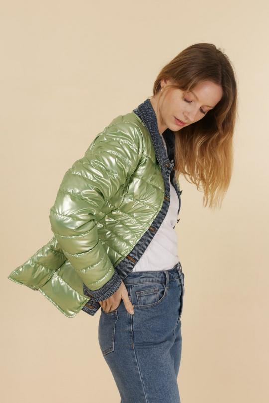 Doudounes Femme Noir Attrait Paris AT8288B Efashion Paris