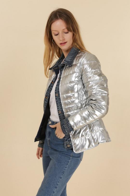 Doudounes Femme Noir Attrait Paris AT8288B Efashion Paris