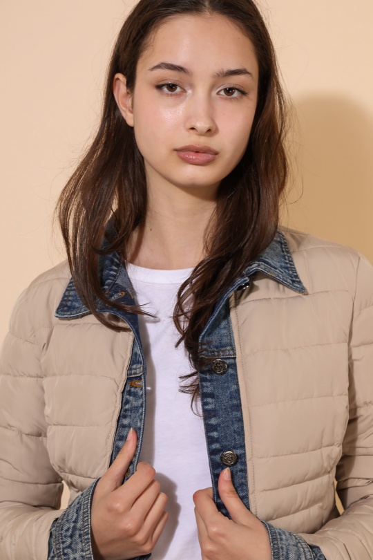 Doudounes Femme Jaune clair Attrait Paris AT8288 Efashion Paris