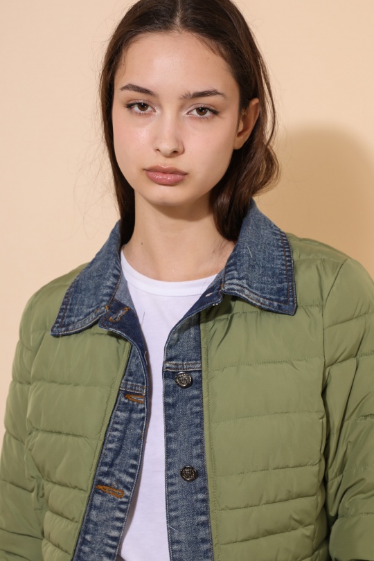 Doudounes Femme Jaune clair Attrait Paris AT8288 Efashion Paris