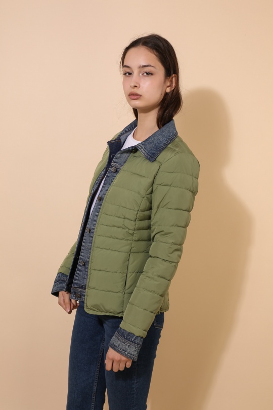 Doudounes Femme Jaune clair Attrait Paris AT8288 Efashion Paris