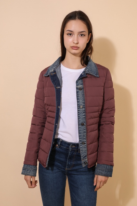 Doudounes Femme Jaune clair Attrait Paris AT8288 Efashion Paris