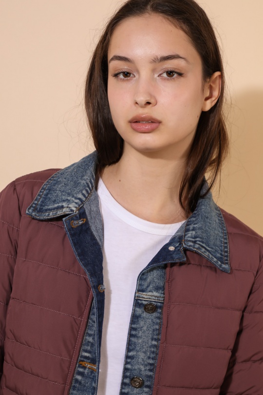 Doudounes Femme Jaune clair Attrait Paris AT8288 Efashion Paris