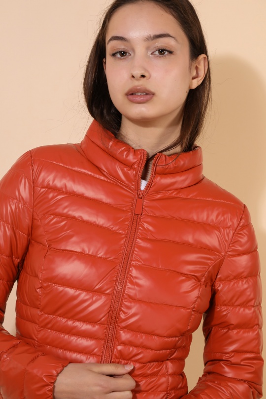 Doudounes Femme Chocolat Attrait Paris AT8089B Efashion Paris