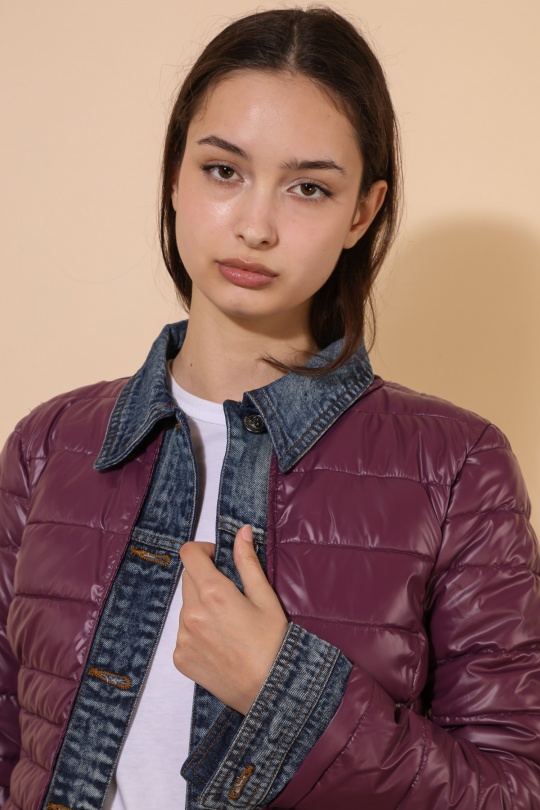 Doudounes Femme Noir Attrait Paris AT8288B Efashion Paris