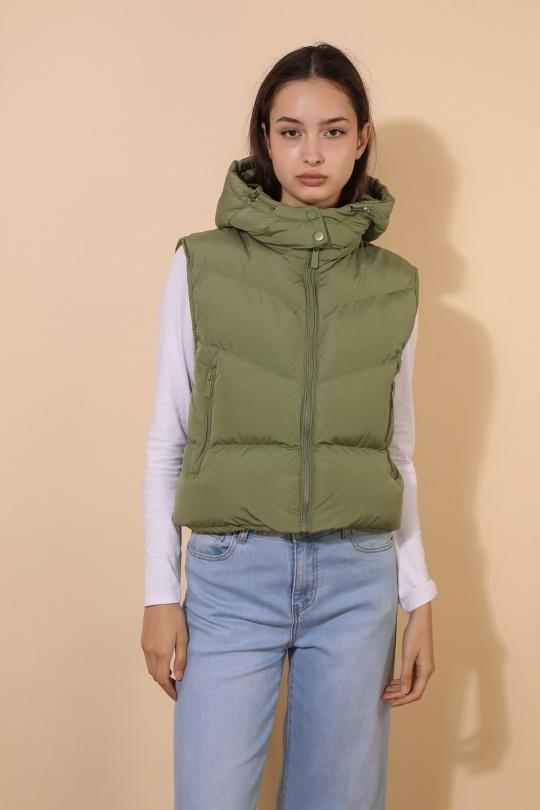 Doudounes Femme Vert Attrait Paris AT8329 Efashion Paris