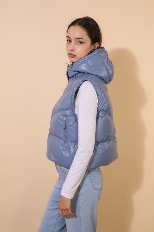 Doudounes Femme Bleu marine Attrait Paris AT8329B Efashion Paris