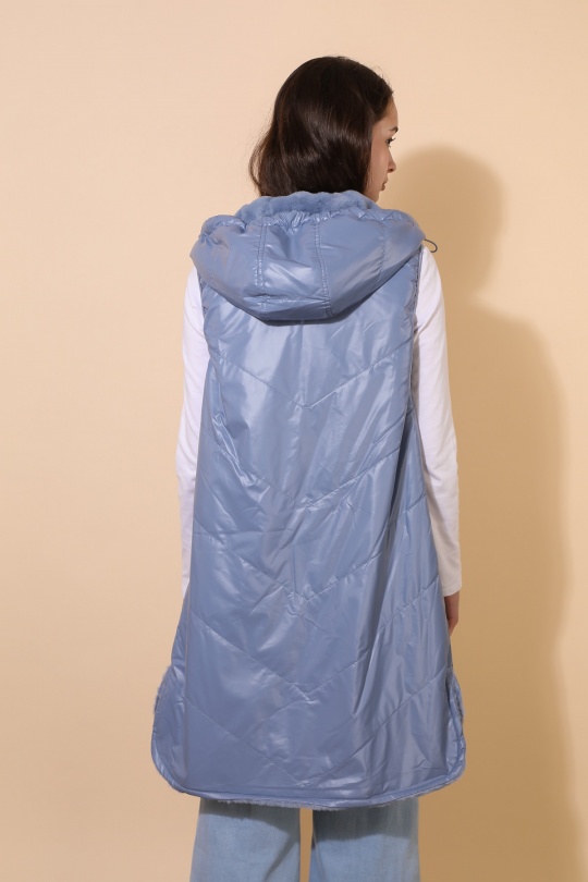 Doudounes Femme Bleu jean Attrait Paris AT8391B Efashion Paris