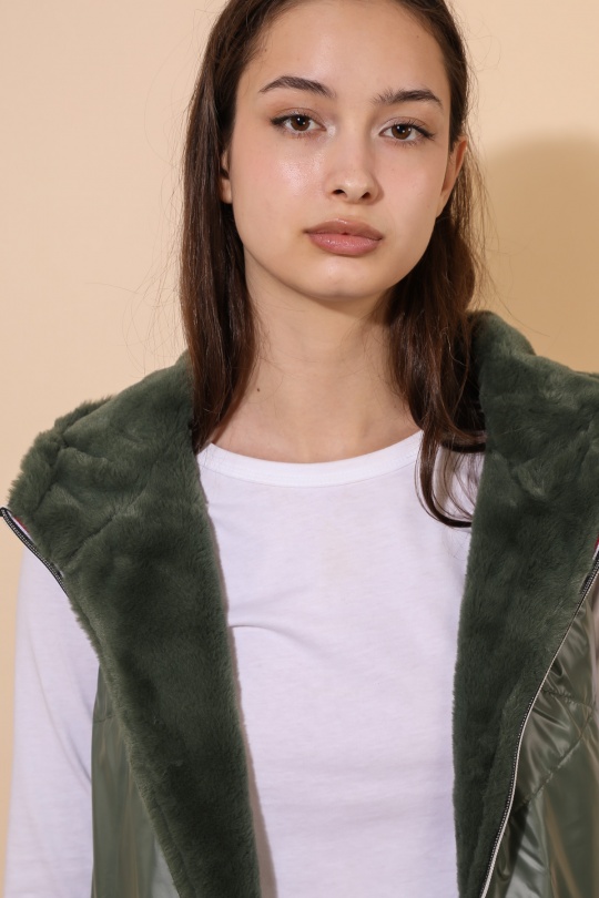 Doudounes Femme Bleu jean Attrait Paris AT8391B Efashion Paris