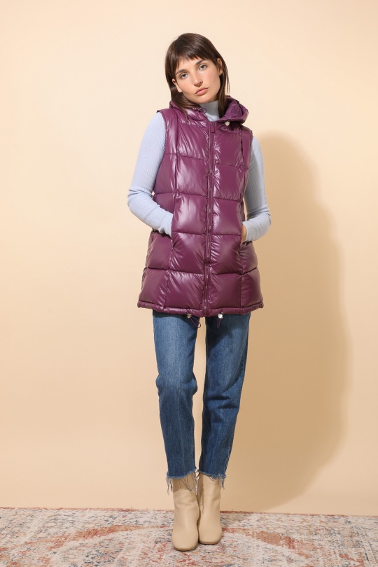 Doudounes Femme Violet Attrait Paris AT8385B Efashion Paris