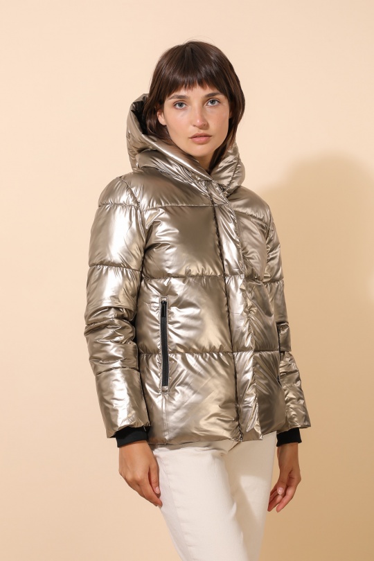 Doudounes Femme Noir Attrait Paris AT8393B Efashion Paris