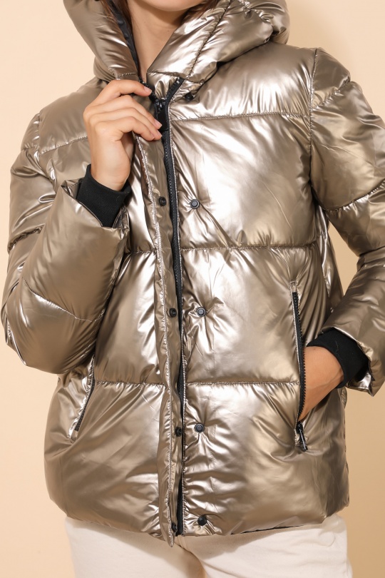 Doudounes Femme Noir Attrait Paris AT8393B Efashion Paris