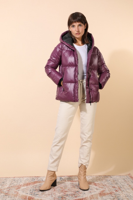 Doudounes Femme Noir Attrait Paris AT8393B Efashion Paris