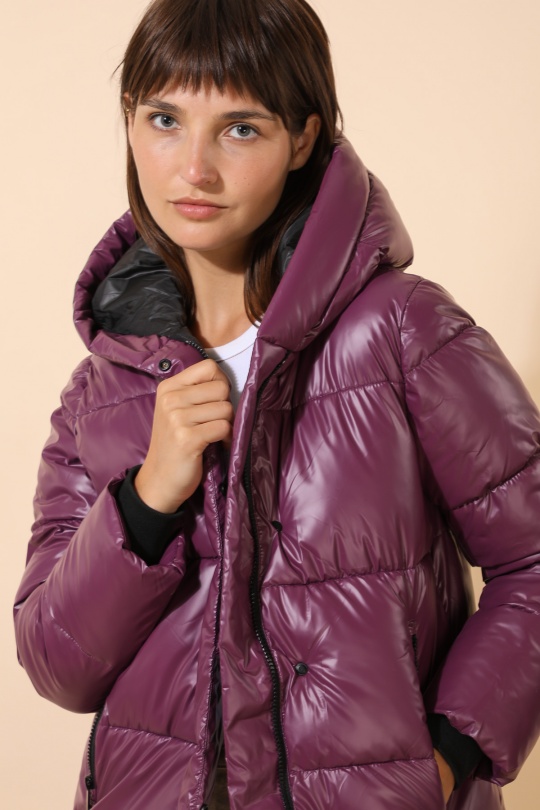 Doudounes Femme Noir Attrait Paris AT8393B Efashion Paris