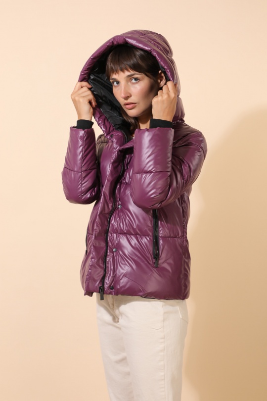 Doudounes Femme Noir Attrait Paris AT8393B Efashion Paris