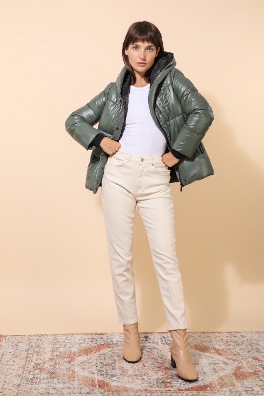 Doudounes Femme Noir Attrait Paris AT8393B Efashion Paris