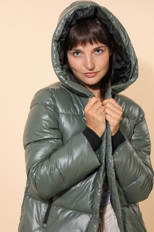 Doudounes Femme Noir Attrait Paris AT8393B Efashion Paris