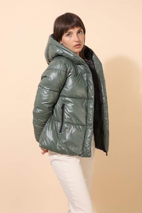 Doudounes Femme Noir Attrait Paris AT8393B Efashion Paris