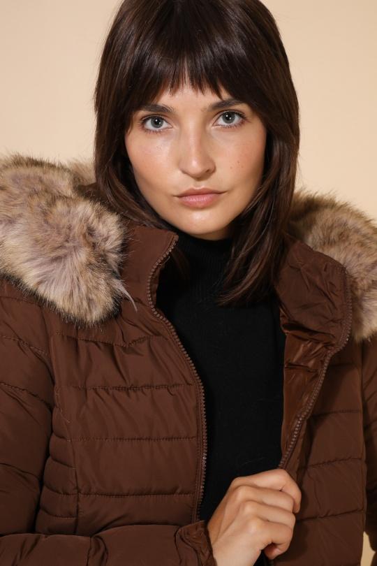 Doudounes Femme Beige Attrait Paris AT8232. Efashion Paris