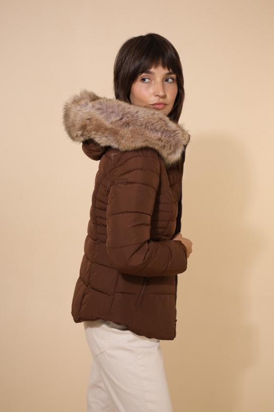 Doudounes Femme Beige Attrait Paris AT8232. Efashion Paris