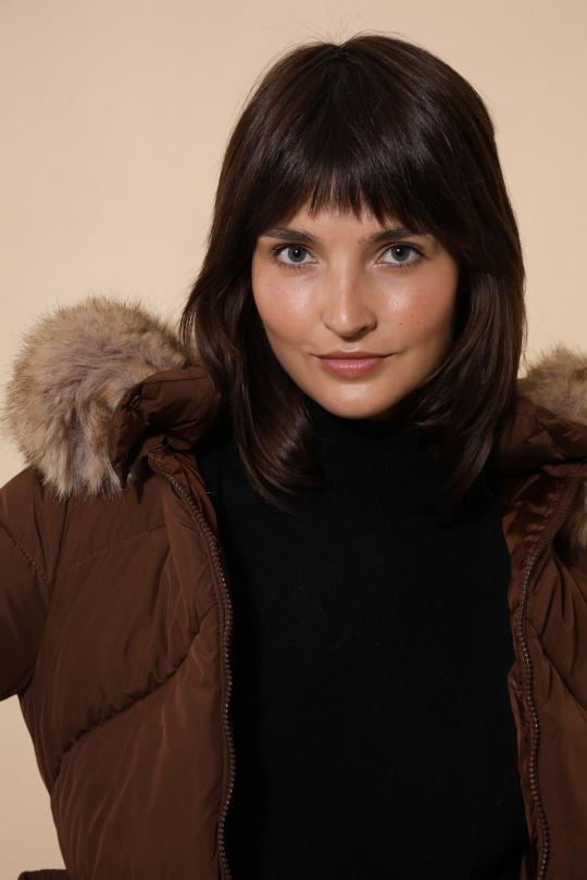 Doudounes Femme Chocolat Attrait Paris AT8383 Efashion Paris