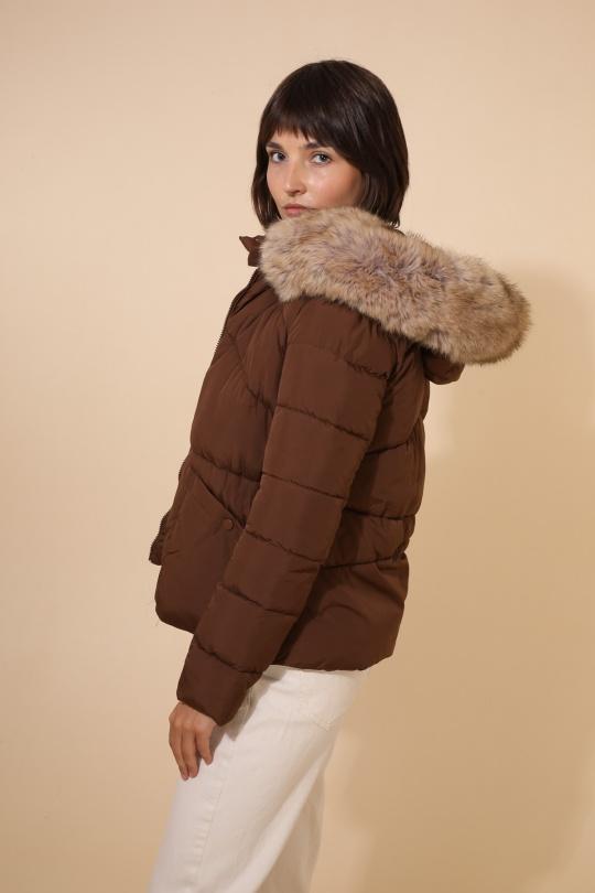 Doudounes Femme Chocolat Attrait Paris AT8383 Efashion Paris