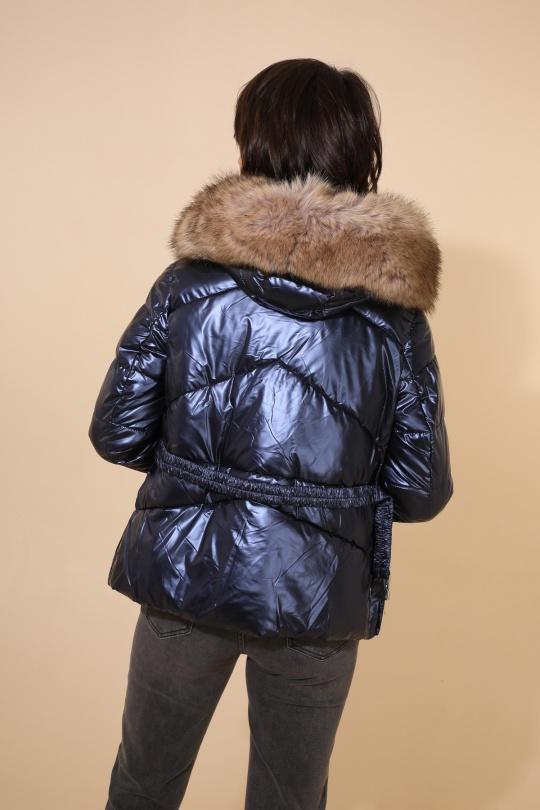 Doudounes Femme Bleu marine Attrait Paris AT8383B Efashion Paris