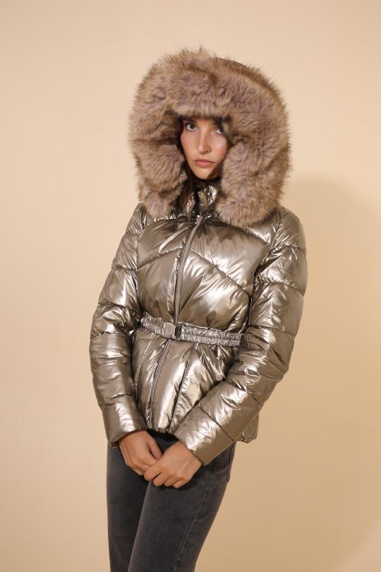 Doudounes Femme Bleu marine Attrait Paris AT8383B Efashion Paris