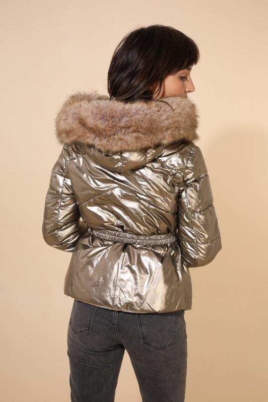 Doudounes Femme Bleu marine Attrait Paris AT8383B Efashion Paris