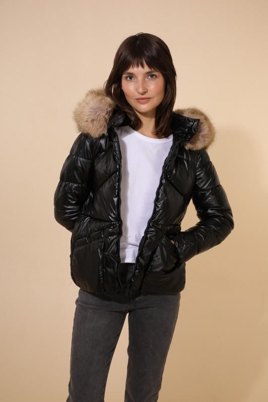 Doudounes Femme Bleu marine Attrait Paris AT8383B Efashion Paris