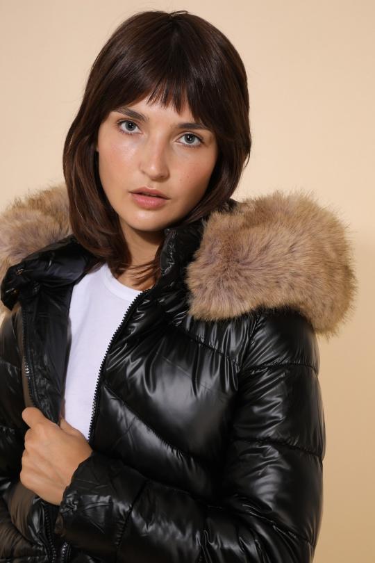 Doudounes Femme Bleu marine Attrait Paris AT8383B Efashion Paris