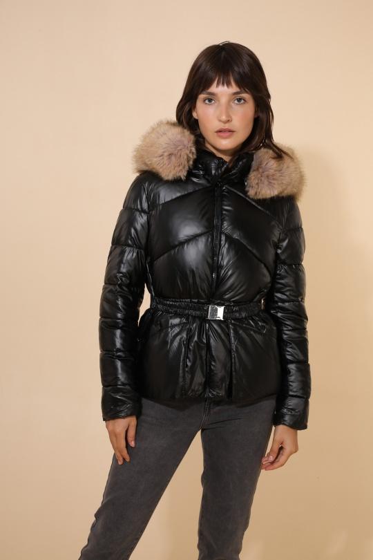 Doudounes Femme Bleu marine Attrait Paris AT8383B Efashion Paris