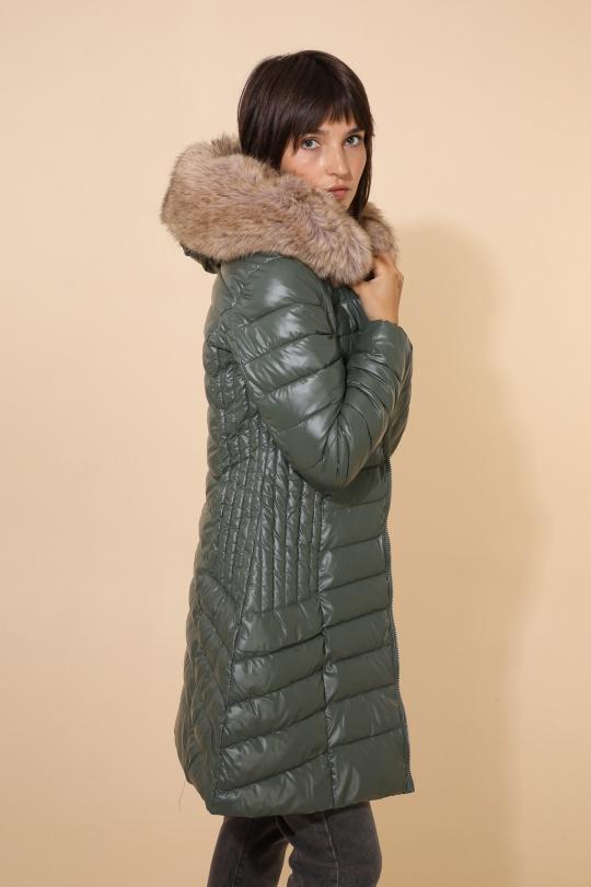 Doudounes Femme Bleu jean Attrait Paris AT8258B Efashion Paris