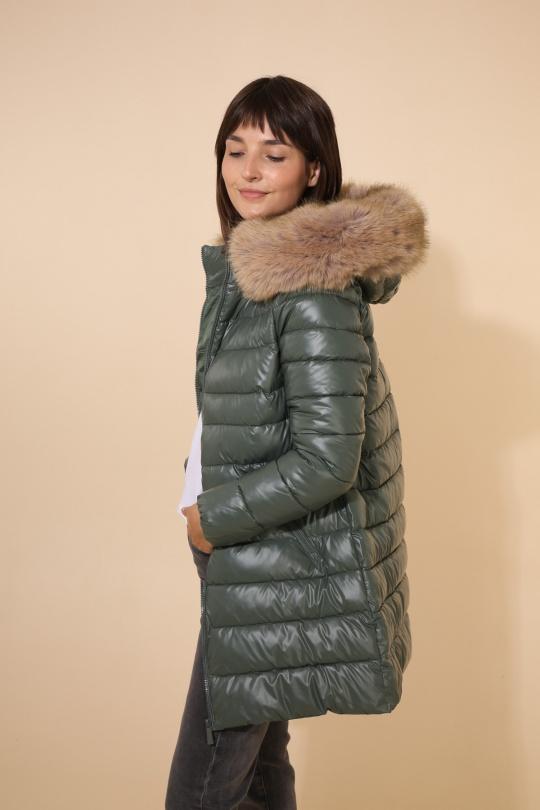 Doudounes Femme Vert sapin Attrait Paris AT8267B. Efashion Paris