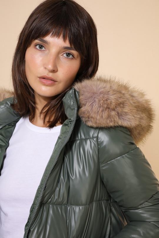 Doudounes Femme Vert Attrait Paris AT8332B Efashion Paris