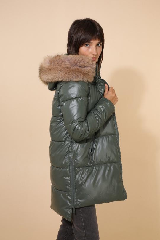 Doudounes Femme Vert Attrait Paris AT8332B Efashion Paris